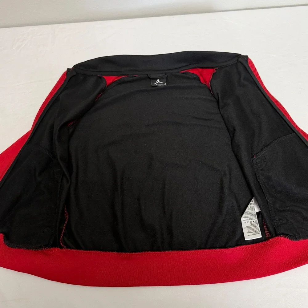 Jordan Kids Black Red Full Zip‎ Jumpman Track Jacket Size 7 Gorpcore Athletic